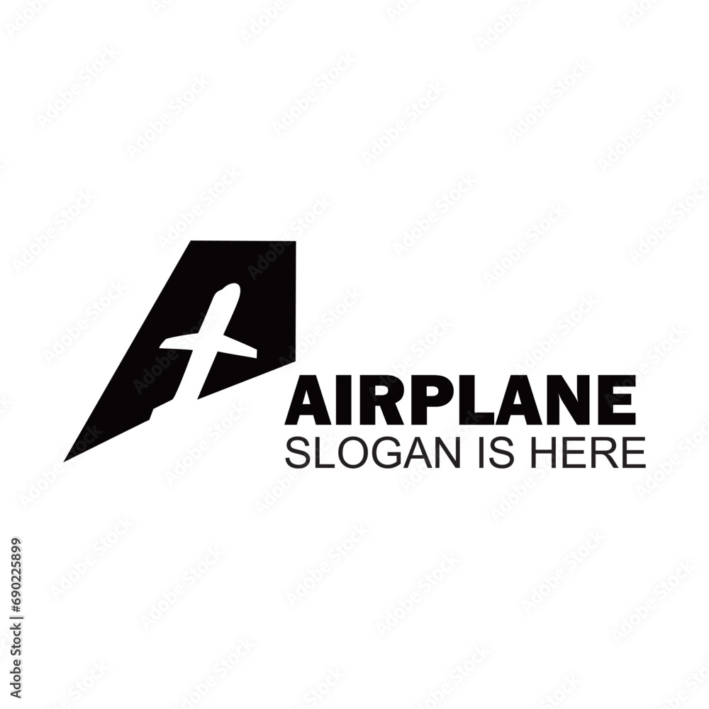 airplane design template. a alphabet logo vector. airplane design template. a alphabet logo vector.
