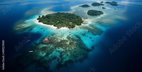 photo of the Natuna Islands of the South, view of the earth © GFX Art