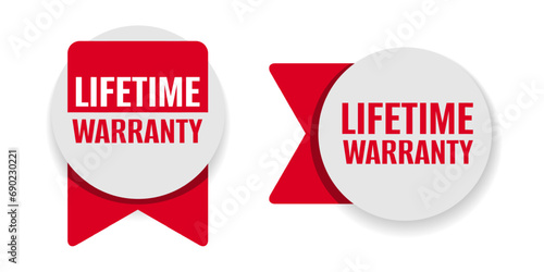 Lifetime warranty badge - for products labeling