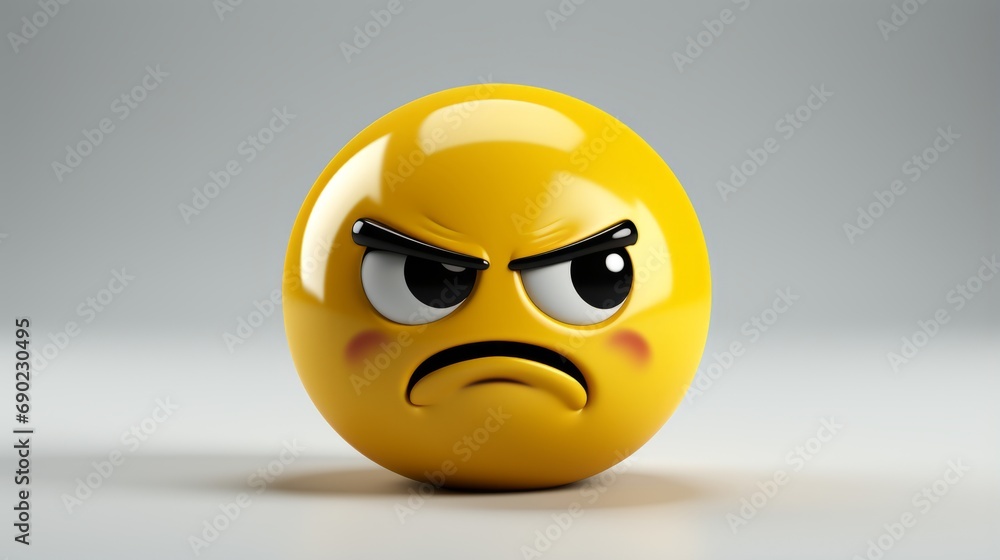 Sad Face Emoji. A yellow face with a modest smile. A classic smiley icon. Sad Face Emoji. A yellow face with a modest smile. A classic smiley icon.