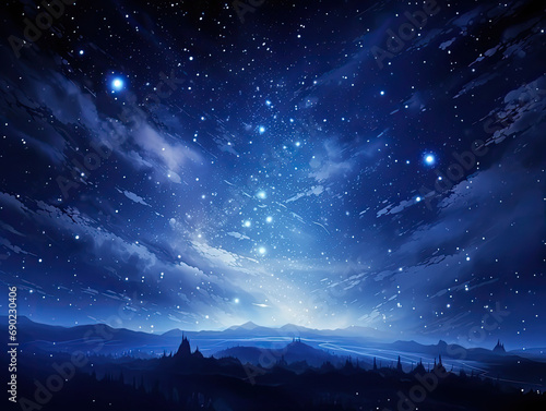 night sky with stars © Nikodem