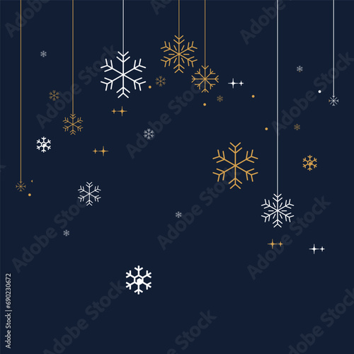 Hanging Christmas icons and new year greetings. Holiday Christmas decoration.Christmas. Decoration.Christmas and New Year seamless banner or border.