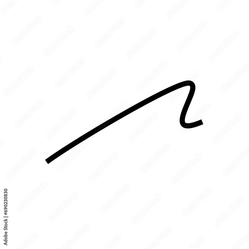 Abstract line curve