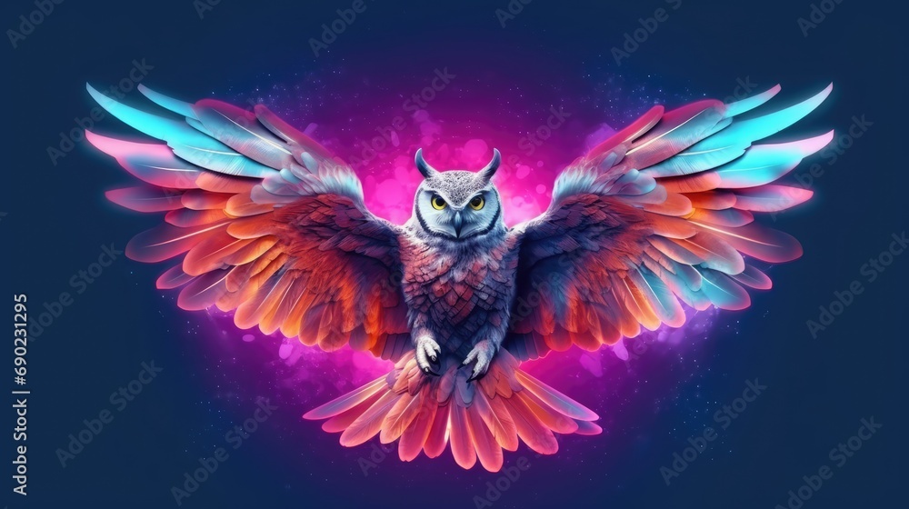 Obraz premium owl in the sky