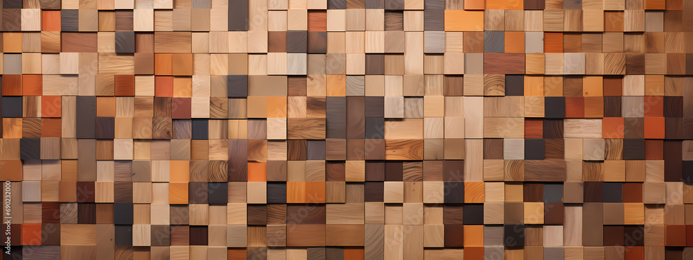 An artistic composition featuring an assortment of wood types An artistic composition featuring an assortment of wood types