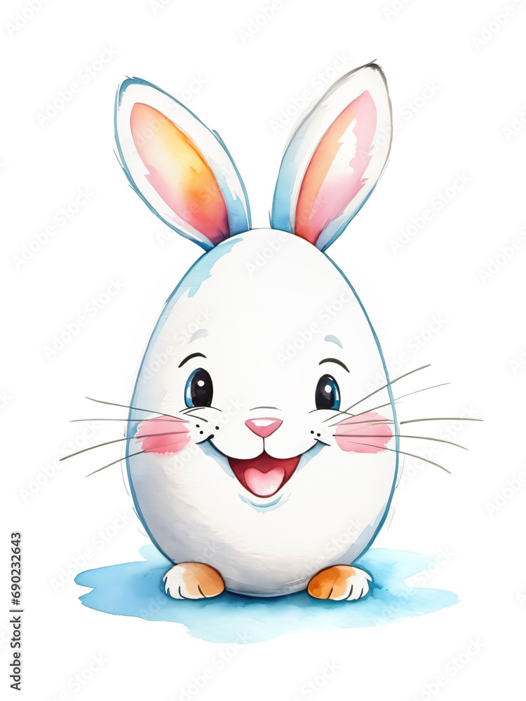 funny easter egg with bunny ears funny easter egg with bunny ears