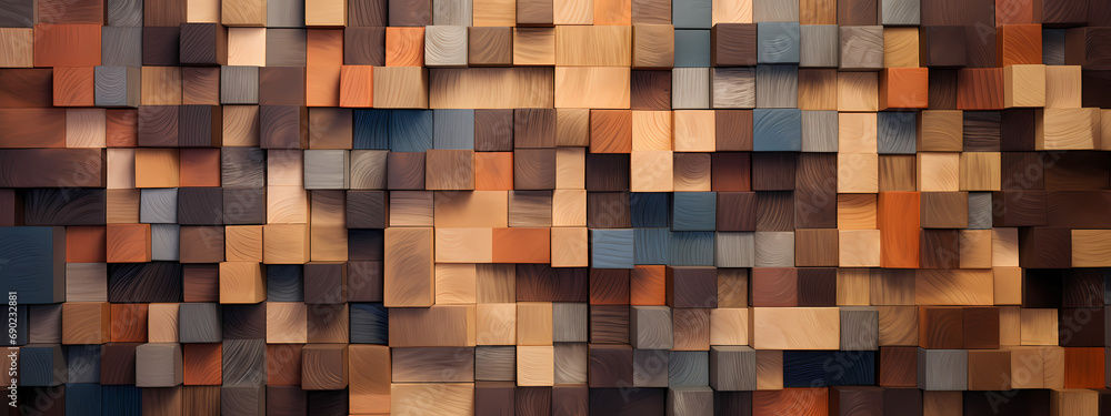 An artistic composition featuring an assortment of wood types An artistic composition featuring an assortment of wood types