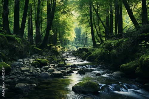 A stream in a forest