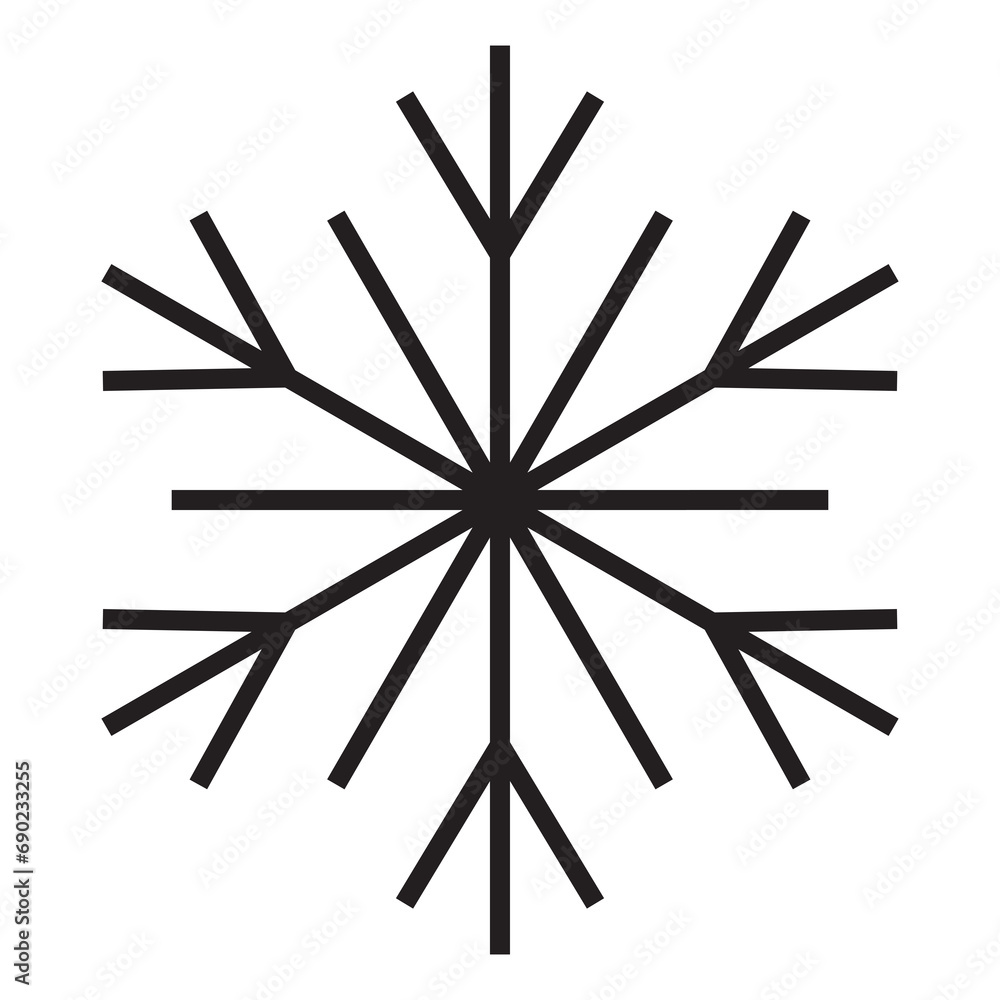 Cute snowflake isolated on white background. Flat snow icons, silhouette. Nice element for Christmas banner, cards. New year ornament. Cute snowflake isolated on white background. Flat snow icons, silhouette. Nice element for Christmas banner, cards. New year ornament.
