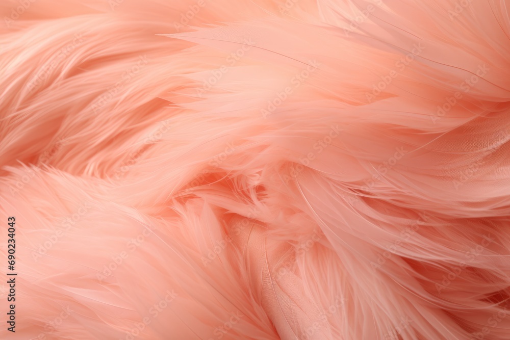 Fototapeta premium soft peach fluff. feather texture.