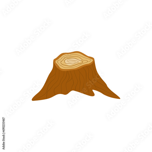 deforestation tree  illustration