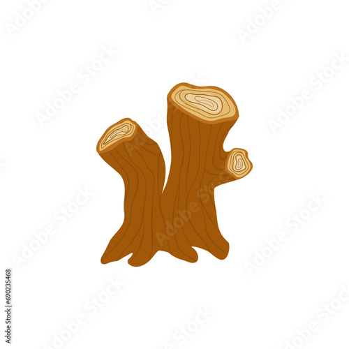 deforestation tree  illustration