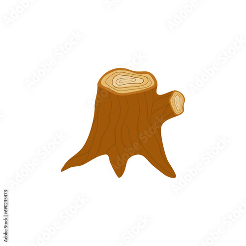 deforestation tree  illustration