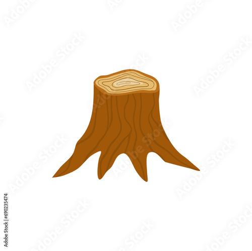 deforestation tree  illustration