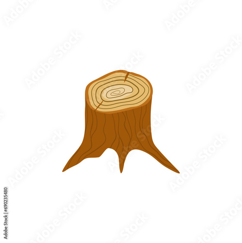 deforestation tree  illustration