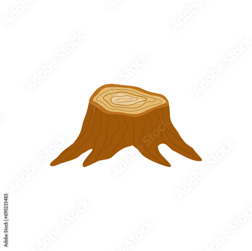 deforestation tree  illustration
