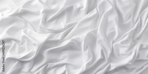 Crisp white sheets invite rest, soft folds creating a serene atmosphere.
