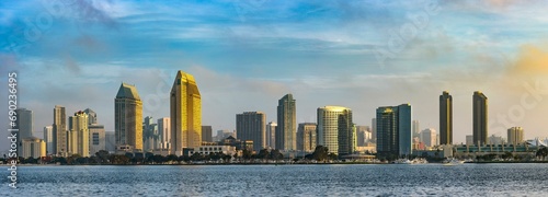 4K Image: San Diego Morning Skyline at Dawn, California