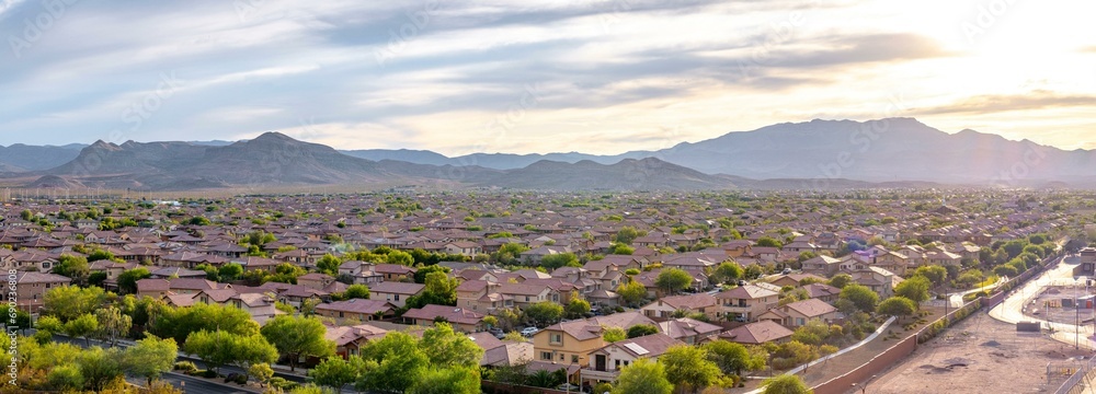 4K Image: Residential Area View in Las Vegas