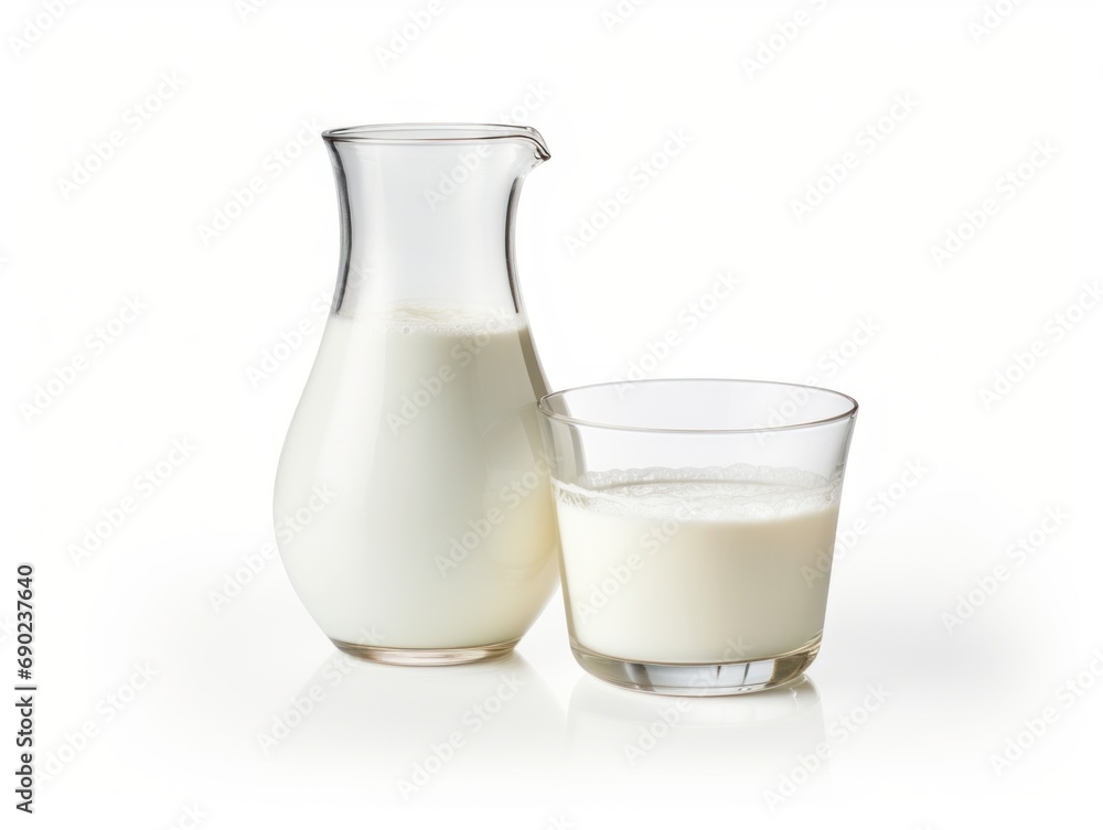 Buttermilk isolated on white background Buttermilk isolated on white background