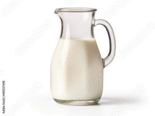 Buttermilk isolated on white background