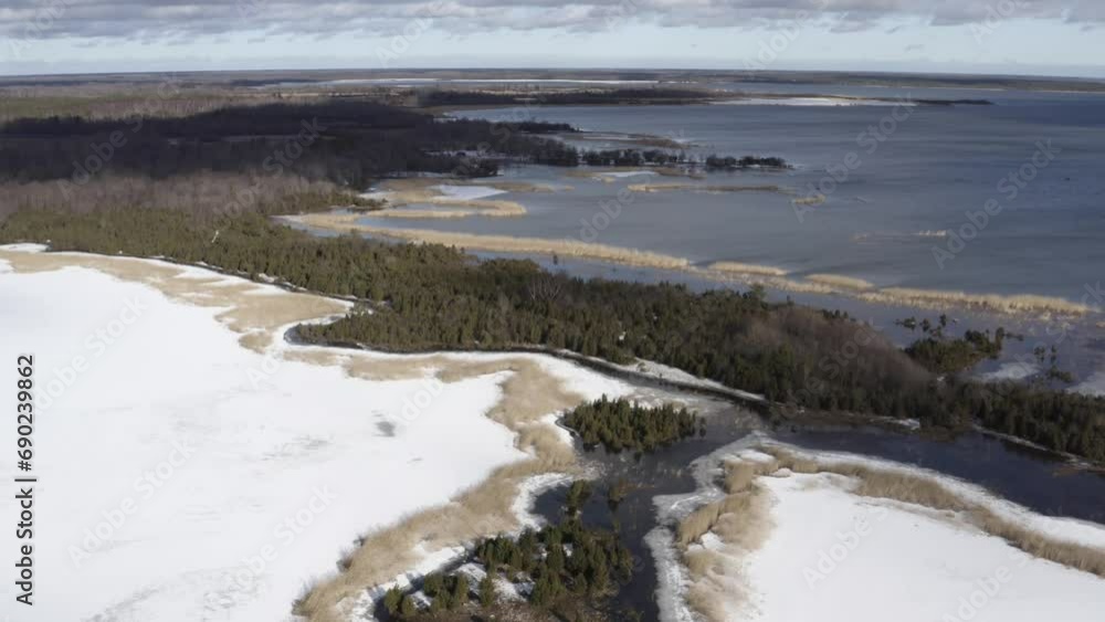 Estonia in winter - drone flight Estonia in winter - drone flight