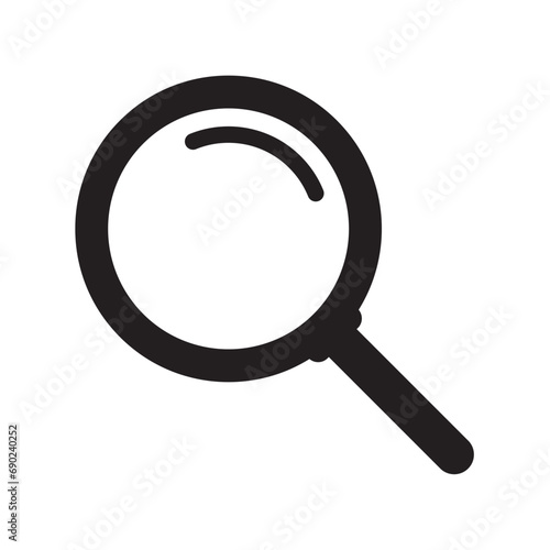 Wallpaper Mural Magnifying glass icon, vector magnifier or loupe sign. Web search icon. Torontodigital.ca
