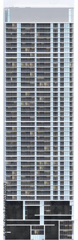Facade view of moden building - skyscraper Facade view of moden building - skyscraper
