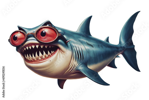 Mad Smiling Fish  PNG 10800x7200 