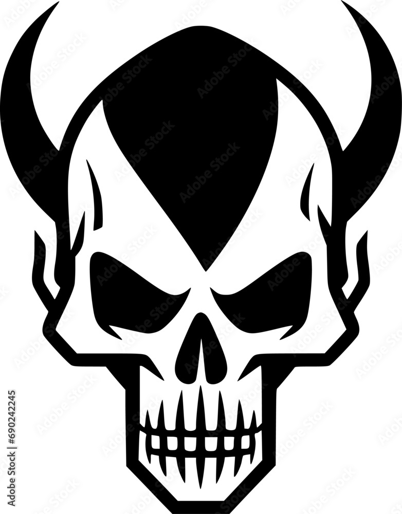 Fototapeta premium Skull - High Quality Vector Logo - Vector illustration ideal for T-shirt graphic