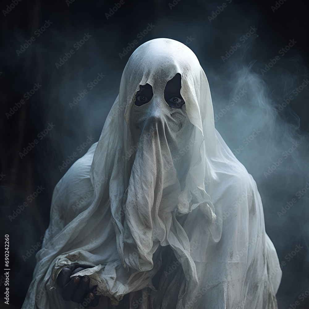 Terrifying Ghost Outside, Halloween Decor with Pumpkins, Bats, and Haunted Homes, ghost of a person with a smoke, Portrait of a scary ghost over dark misty background
Terrifying Ghost Outside, Halloween Decor with Pumpkins, Bats, and Haunted Homes, ghost of a person with a smoke, Portrait of a scary ghost over dark misty background