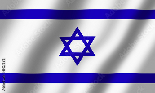 Powiewająca Flaga Izraela