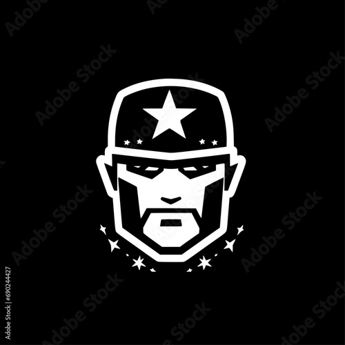 Army | Minimalist and Simple Silhouette - Vector illustration