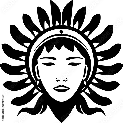 Boho | Minimalist and Simple Silhouette - Vector illustration