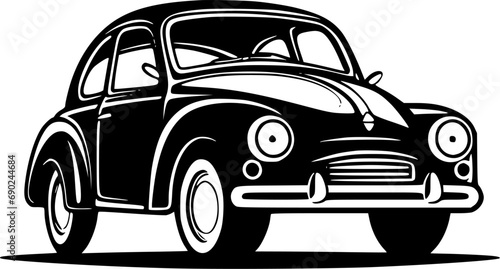 Car | Minimalist and Simple Silhouette - Vector illustration