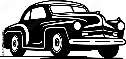 Car | Minimalist and Simple Silhouette - Vector illustration
