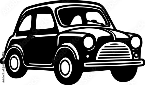 Car | Minimalist and Simple Silhouette - Vector illustration