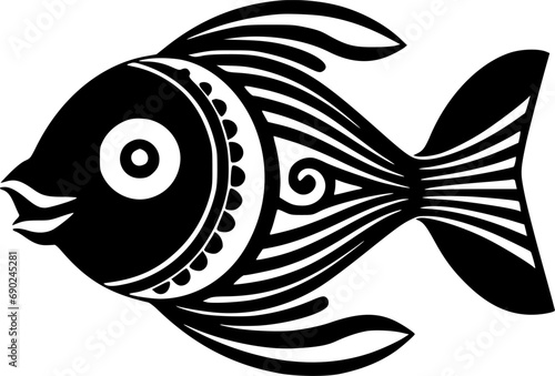 Fish - High Quality Vector Logo - Vector illustration ideal for T-shirt graphic