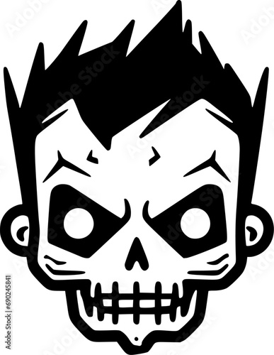 Halloween - Black and White Isolated Icon - Vector illustration