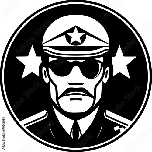 Military | Minimalist and Simple Silhouette - Vector illustration