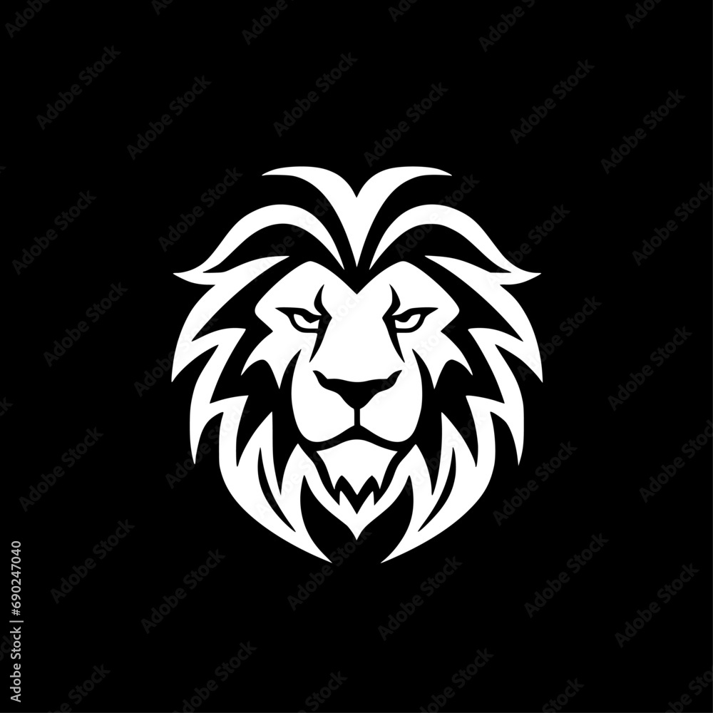 Fototapeta premium Lion - Minimalist and Flat Logo - Vector illustration