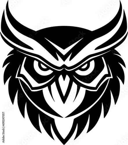 Owl - Minimalist and Flat Logo - Vector illustration photo