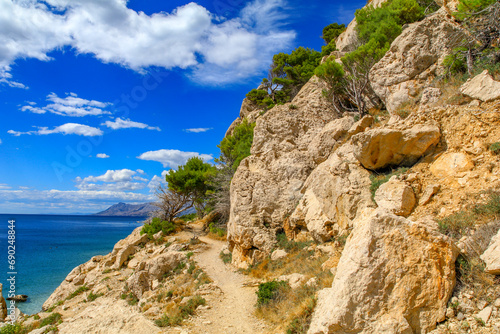Tableau sur toile Croatian landscape, Adriatic Sea, photo for photo wallpaper
