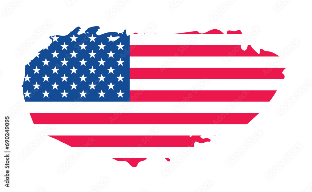United States of America flag with watercolor paint brush strokes texture or grunge texture design. Grunge US Flag brush stroke effect. USA flag brush paint use to 4 of July American President Day. United States of America flag with watercolor paint brush strokes texture or grunge texture design. Grunge US Flag brush stroke effect. USA flag brush paint use to 4 of July American President Day.