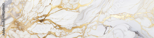 Premium luxury white and gold marble background, golden gilded majestic banner, hd photo