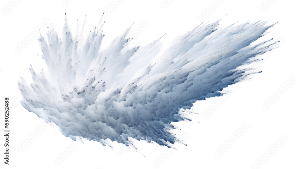 Fototapeta premium snow explosion isolated on transparent background cutout