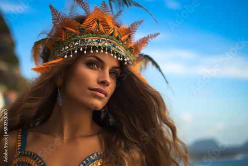 Dazzling Caribbean Carnival Costume Display