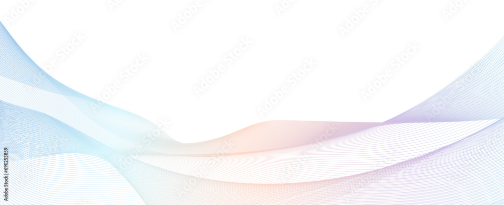 Abstract wave rainbow, holographic color gradient line pattern on white background. Contemporary vector design for elegant business card, brochure, flyer, banners, cover book - obrazy, fototapety, plakaty 