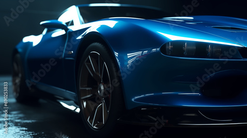 Sport car wallpaper blue color luxury 
