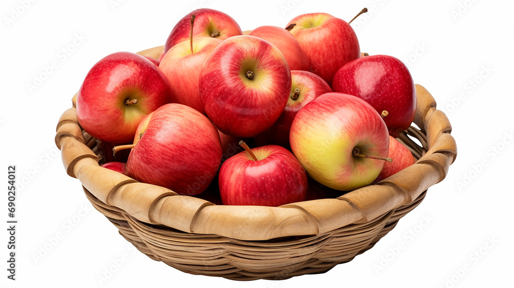 Crisp Apple Elegance: Isolated White and Transparent Generative AI Crisp Apple Elegance: Isolated White and Transparent Generative AI